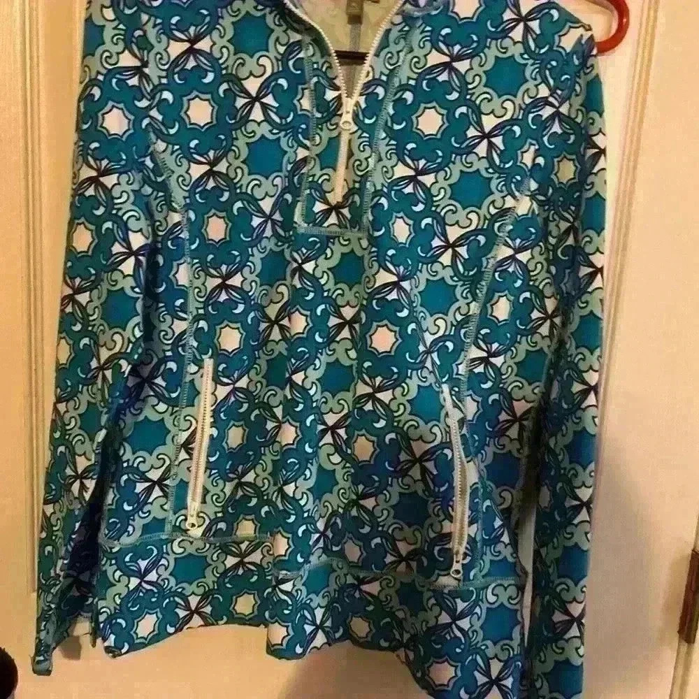 Talbots Zip Up Jacket. Blue Medium Petite Lightwe… - image 2